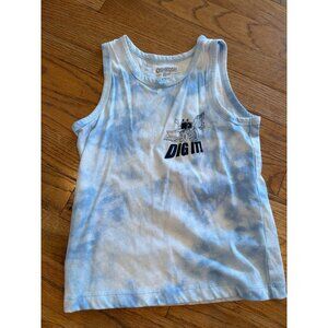 OSHKOSH 4T BOYS BLUE TANK TOP BULLDOZER SHIRT